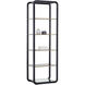 Ambretta Black / Smoke Grey Bookcase, Small